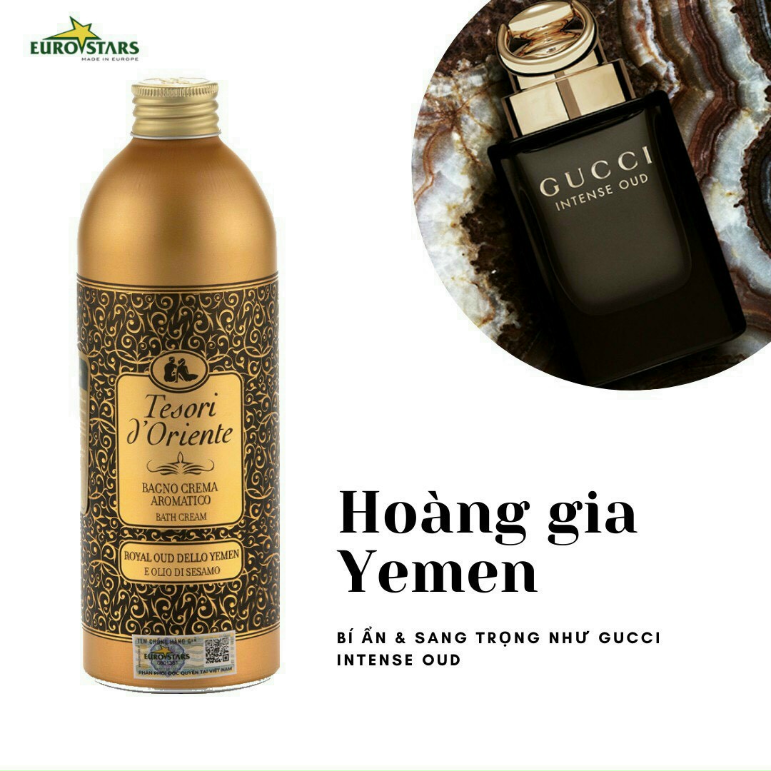 TESORI D'ORIENTE BAGNOSCHIUMA ROYAL OUD 500ML.OLIO DI SESAMO